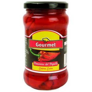 Pimiento Gourmet Piquillo Entero 13/16 Piezas 220 Gramos
