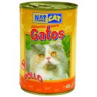 Comida Gatos Pollo 400g Lata Natcat