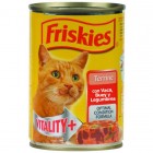 Comida De Gatos Carne De Vaca Con Buey Y Legumbres Friskies 400gr.
