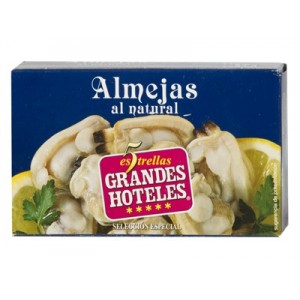 Almejas Al Natural Grandes Hoteles 16/20 Piezas 120 Gr