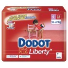 Pañal Dodot Plus Liberty T6 16/22k 30u+2 Ud