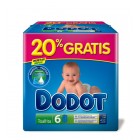 Toallitas Dodot Recambio 20% Gratis (6x72) Ud